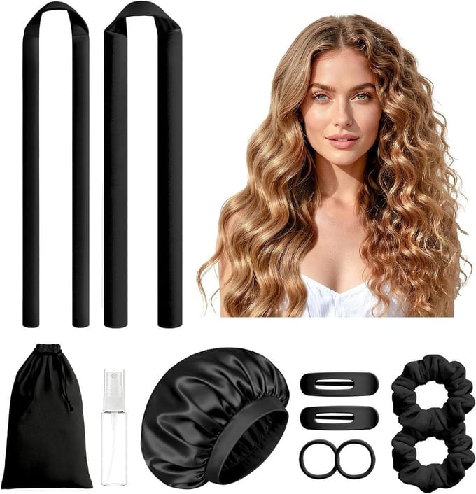 Heatless Curls - Krullen zonder Hitte - Krulspelden Rollers - Haarroutine
