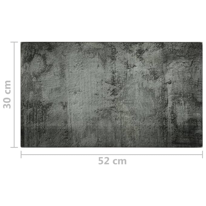 vidaXL - Snijplanken - 2 - st - met - betonpatroon - gehard - glas