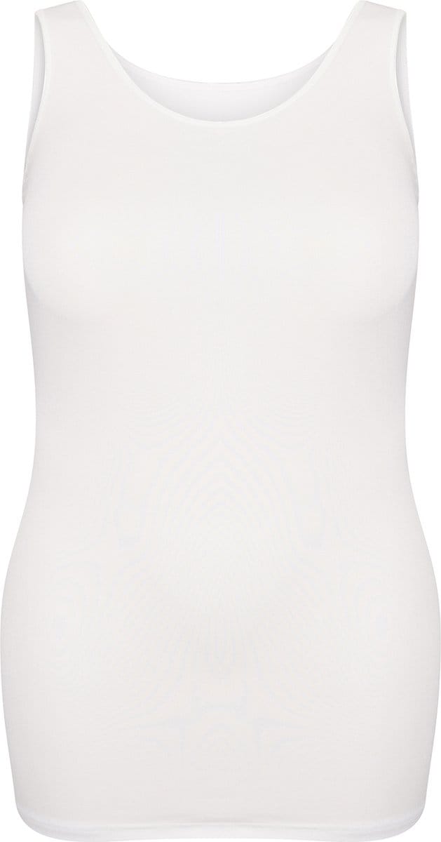 RJ Bodywear - Pure Color - Dames Singlet Extra Lang - Wit - XXL