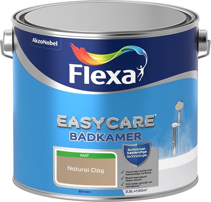Flexa - Easycare Badkamer - Natural Clay - Mengverf - 2,5 L