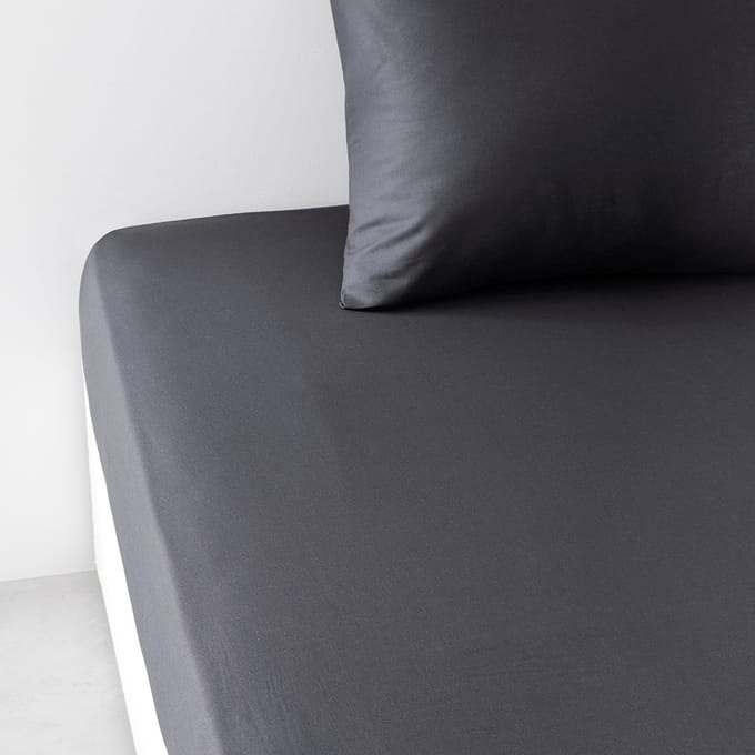 Verstelbaar onderlaken TODAY Essential Zwart 140 x 200 cm