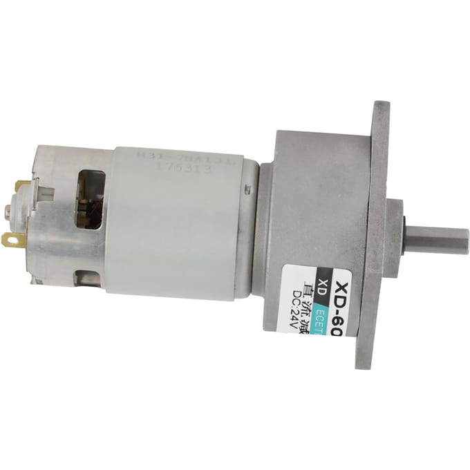 Moteur à engrenages métallique CC Micro 35W Vitesse réglable Horaire Antihoraire (24V 100 tr/min)