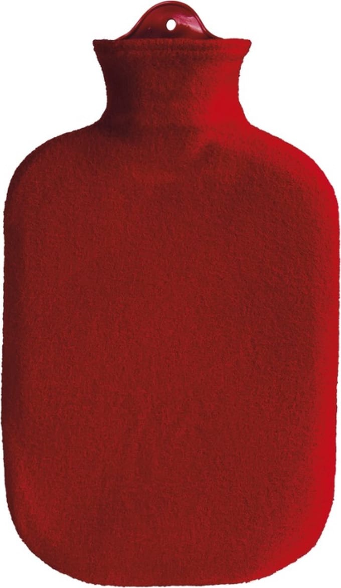 Rode Effen Warmwaterkruik Fleece - Sänger