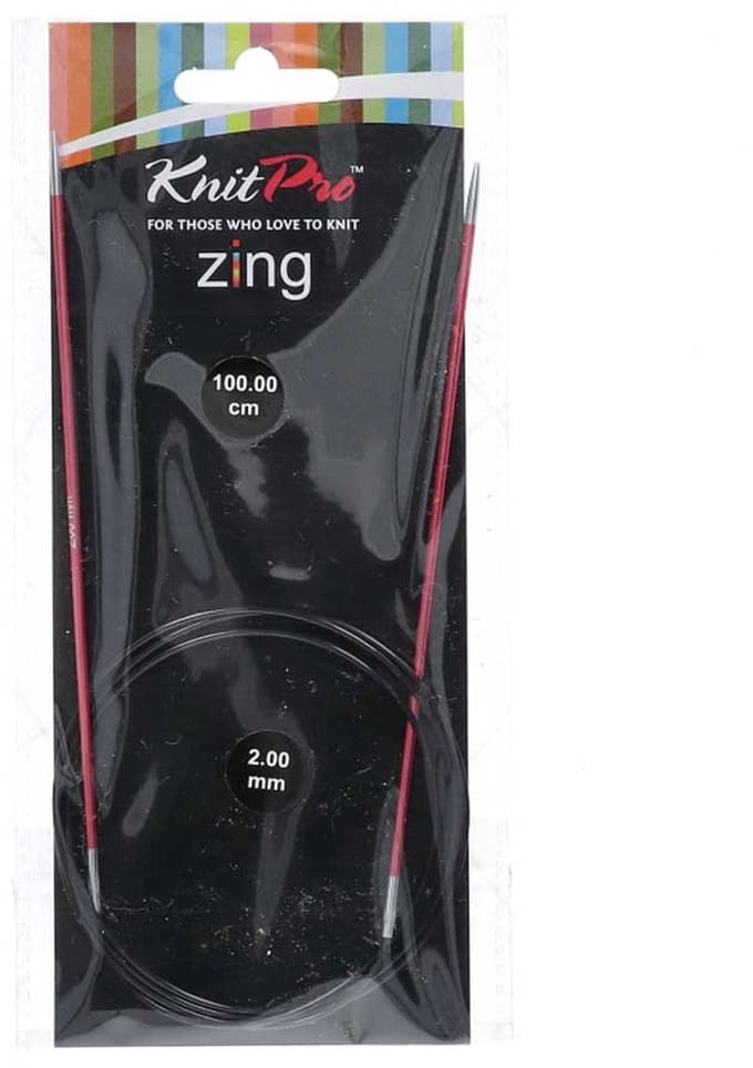 Knitpro - Zing - Rondbreinaald - 100cm - 2.00mm