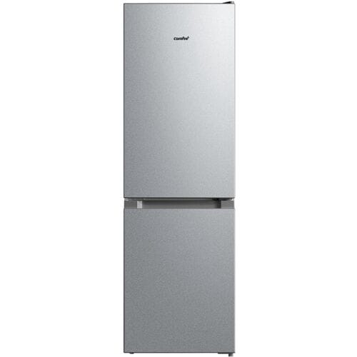 Comfee' RCB169DS2(E) koel-vriescombinatie, 150 cm hoog, 115 l + 59 l, verminderde ijsvorming, instelbare temperatuur, energieklasse E, zilver