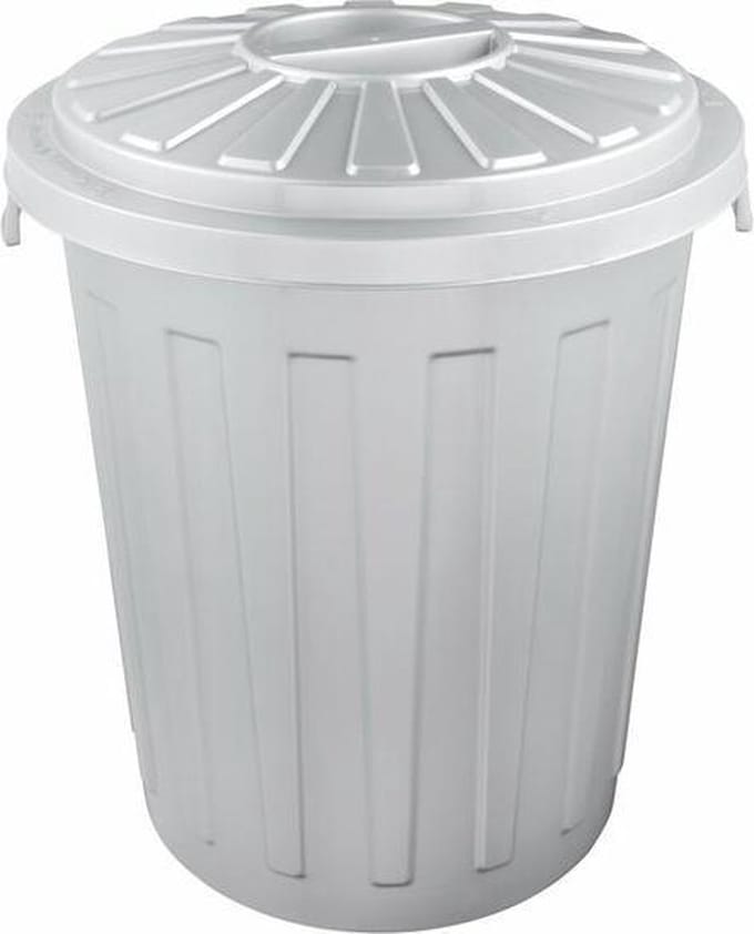 AFVALBAK ROND M/D MAXI BIN 36X42 - 23 L GRIJS OK KEEEPER 10213