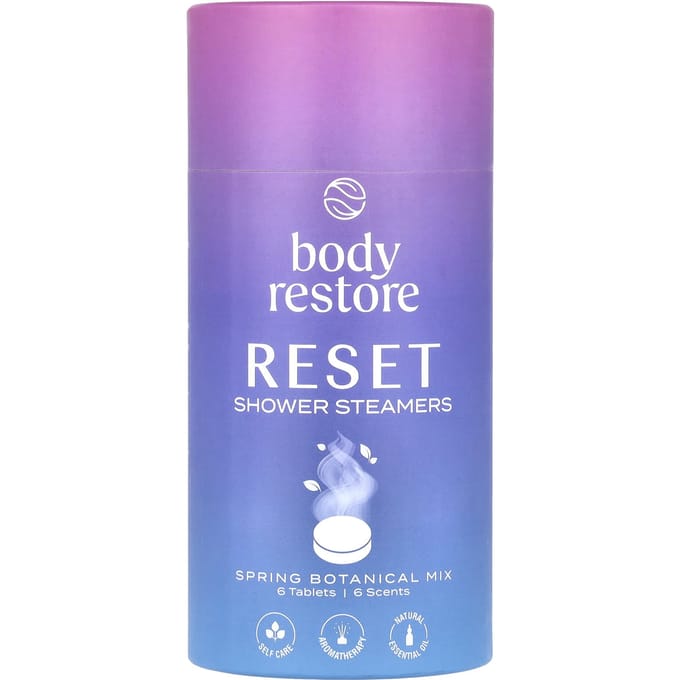Shower Steamers Reset Mix 6-pack - Body Restore - Douche Tabletten met 100% Etherische Oliën - Aromatherapie Douche - Wellness Cadeau