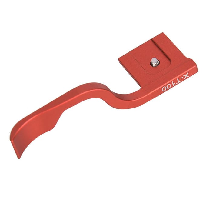 Aluminiumlegering Duimsteun Omhoog Handgreep Vervanging voor Fuji XT100 Systeemcamera Red rood