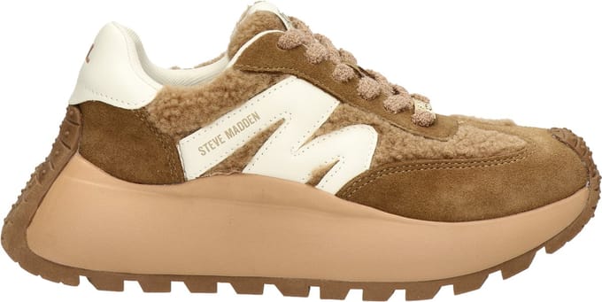 Steve Madden Supercampo-f Sneakers - Dames - Bruin - Maat 36