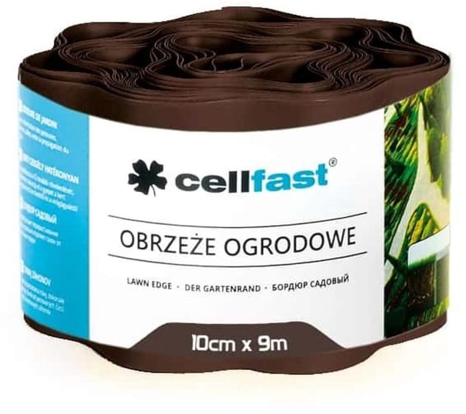 Cellfast - Palisade - tuinrand /Gazonrand - 10cm x 9m bruin