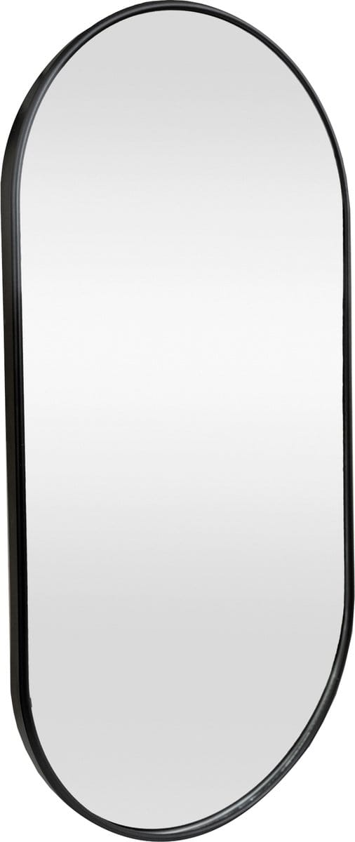 Spiegel Picciano hangend 40x80 cm zwart mat