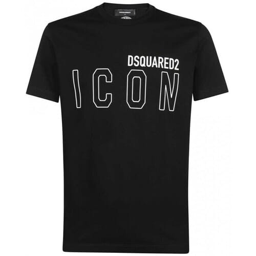 DSQUARED2 merk t-shirt icon nero -45% - Maat: XXL gray