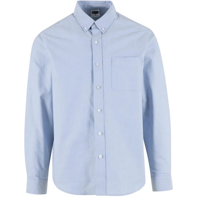 Urban Classics - Button Up Oxford Overhemd - M - Blauw