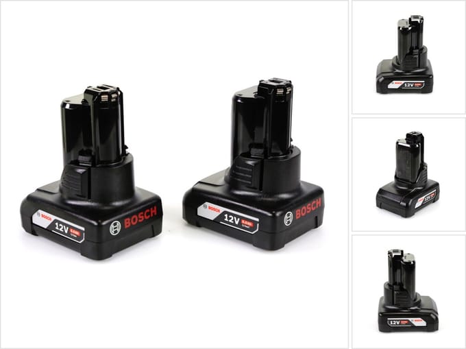 Bosch accuset 12 V met 2x 6,0 Ah accu ( 1600A00X7M )