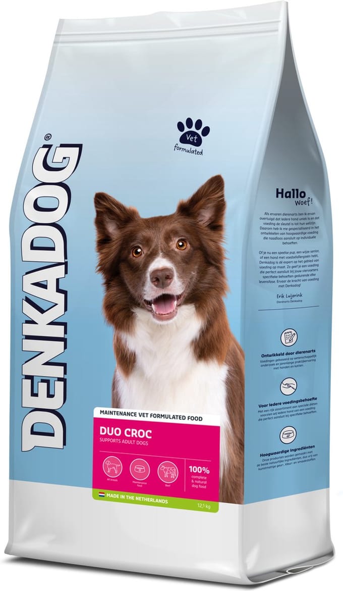 Denkadog Duo Croc - Hondenvoer - Rund 12.5 kg