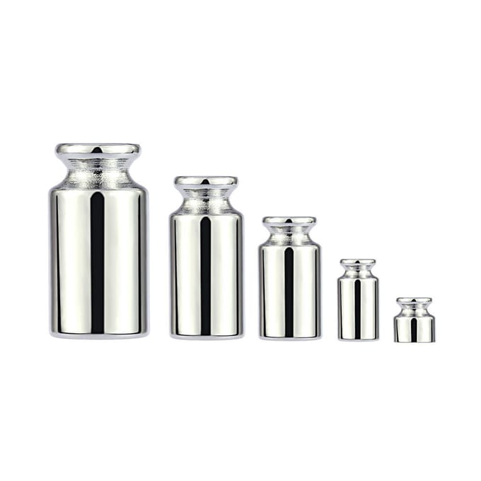 Gewicht 1g 2g 5g 10g 20g Precisie Chroom Plating Kalibratie Gram Schaal Set zilver