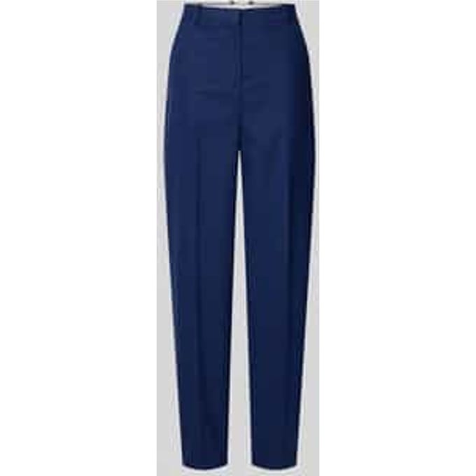 Straight leg pantalon met persplooien, model 'Tabitha'