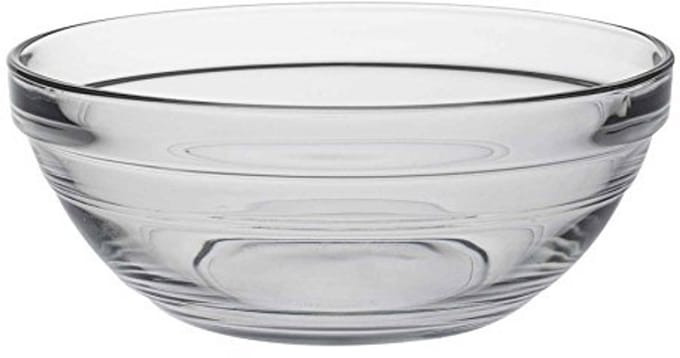 Transparante 14 cm Stapelkom van Gehard Glas