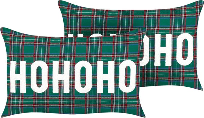 JOYCANDY - Sierkussen set van 2 - Groen - 30 x 50 cm - Polyester