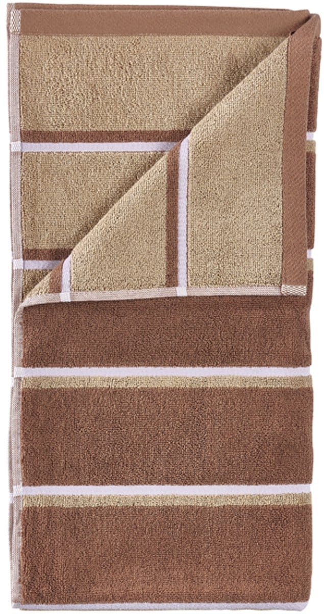 Zone Denmark Sauna Handdoek 100 x 50 cm Terracotta/Camel/Lupine