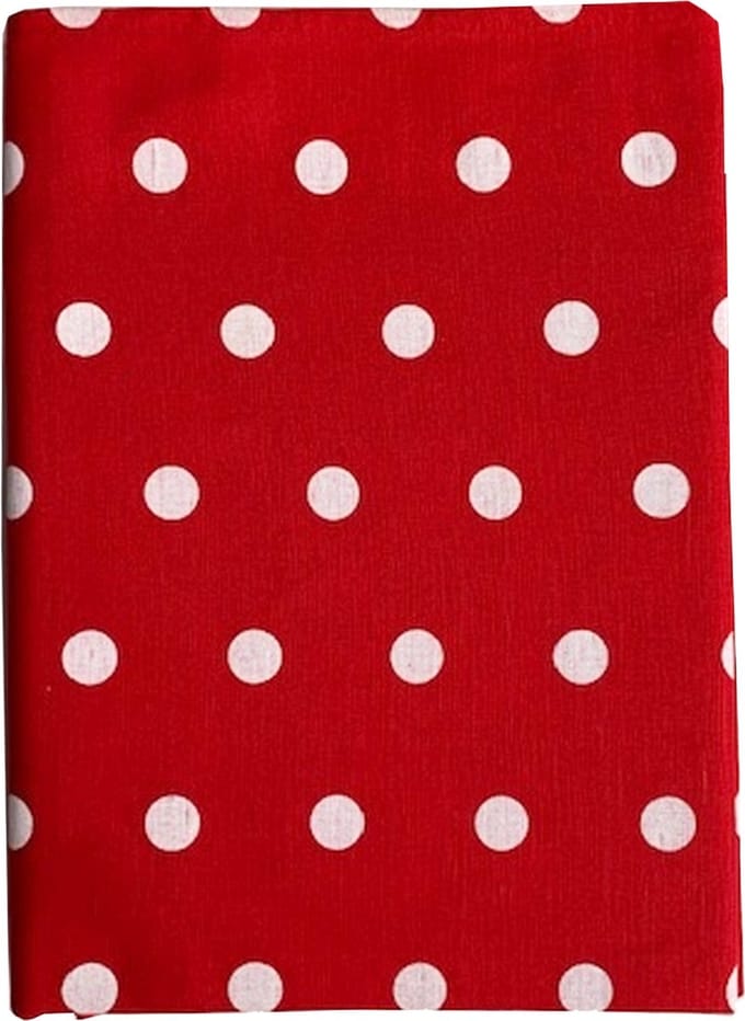 Polka tafelkleed red 145x250