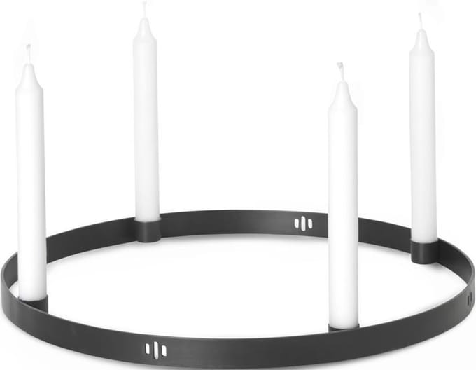 Ferm Living Circle Kandelaar Zwart Ø38 cm