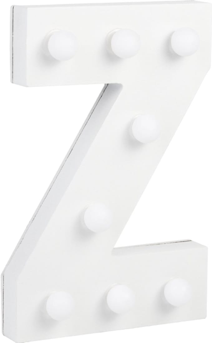 Verlichting | LED Letter | Letter Z | Afmeting: 16x11cm