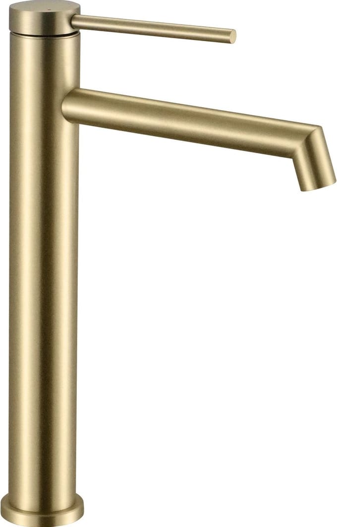 Rea Foss Gold Brush High - Wastafelkraan - Goud
