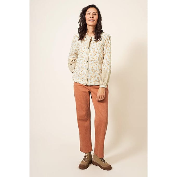 White Stuff Jasmine Cotton Shirt Ivory Multi Taglia: 6 | Magliette intime Outlet | Donna | Bianco