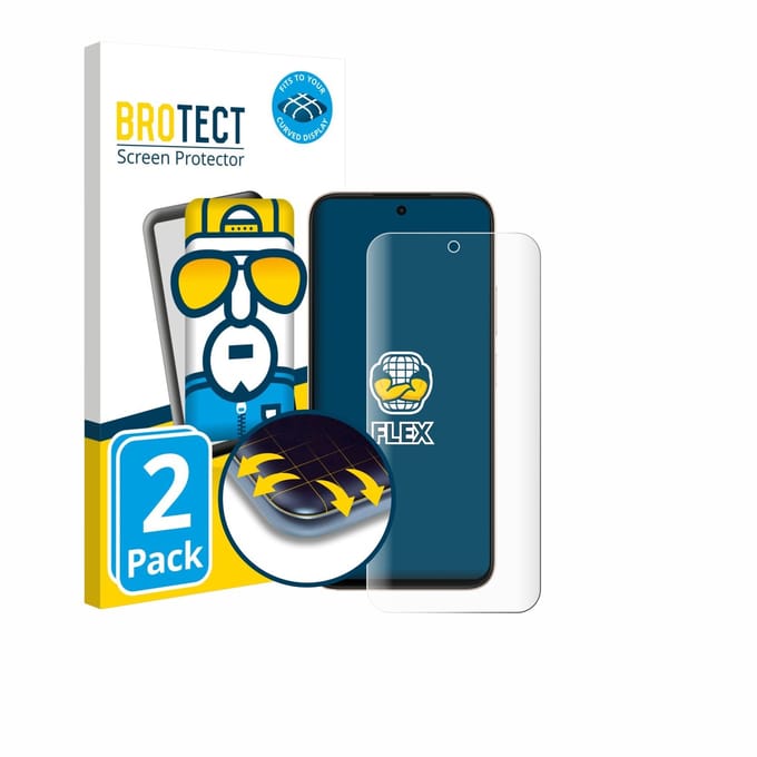BROTECT - Screenprotector voor Oppo A6c - Folie Beschermfolie transparant volledig dekking - 2 Stuks