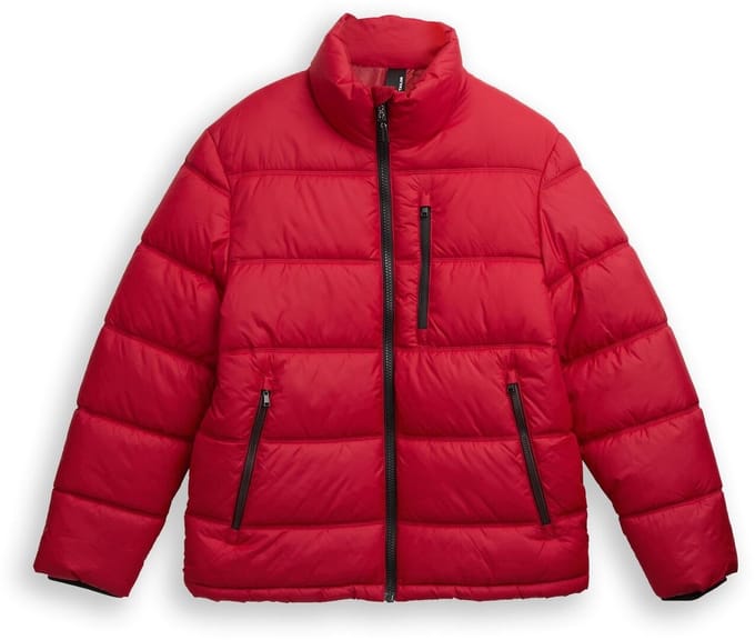 Tom Tailor - Pufferjas van waterafstotend materiaal - Maat S - Coach Red