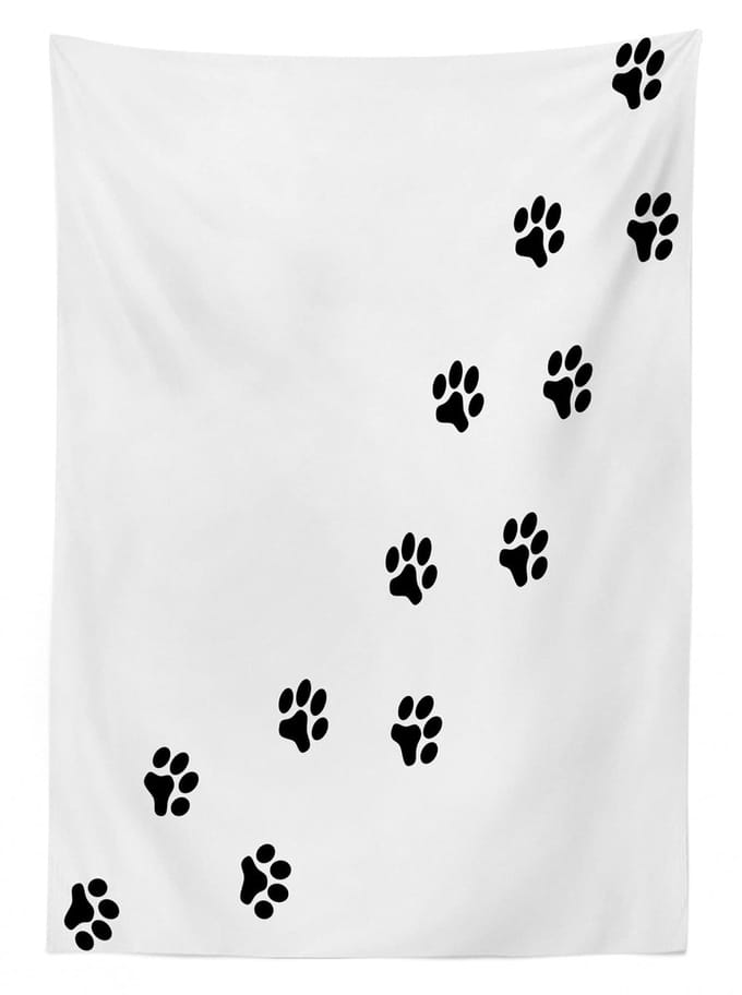 ABAKUHAUS Tafelkleed – Satijn 140x170 cm – Antraciet/Wit, wasbaar