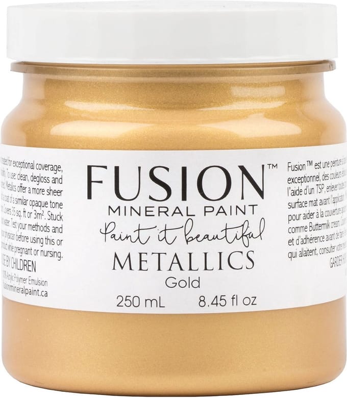Fusion Metallic paint - Meubelverf - Acrylverf - Gold - 250 ml