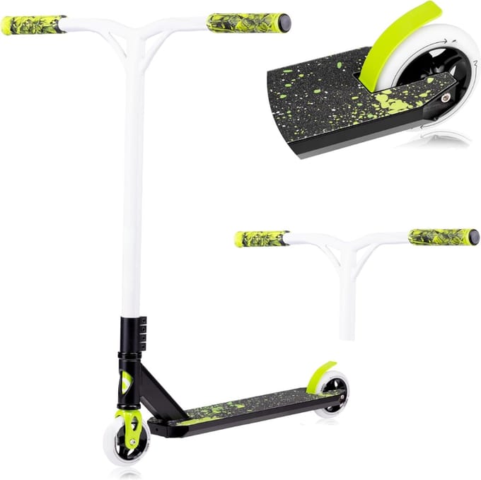 MIRA®Stuntstep - Stuntstep Jongen - Stuntstep 10 Jaar en Ouder - Stuntsteps - Limonen - 67cm x 11cm x 84cm