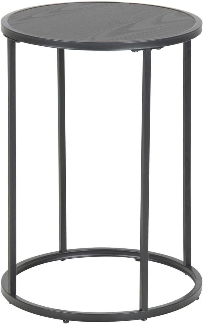 Sidetable Bronx MDF Zwart Ø40cm - Giga Living
