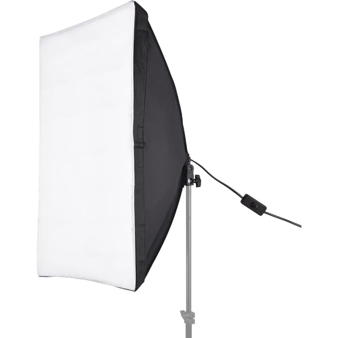 Softbox de photographie de Studio 50*70 cm avec sac de transport à prise E27 pour produit de Portrait en direct US Plug black
