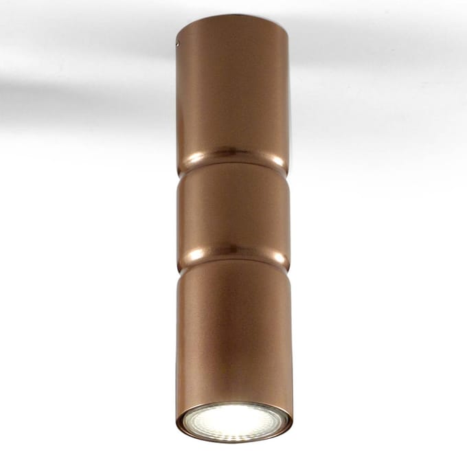 Metallux Opbouw plafondlamp Turbo, vaststaand, brons