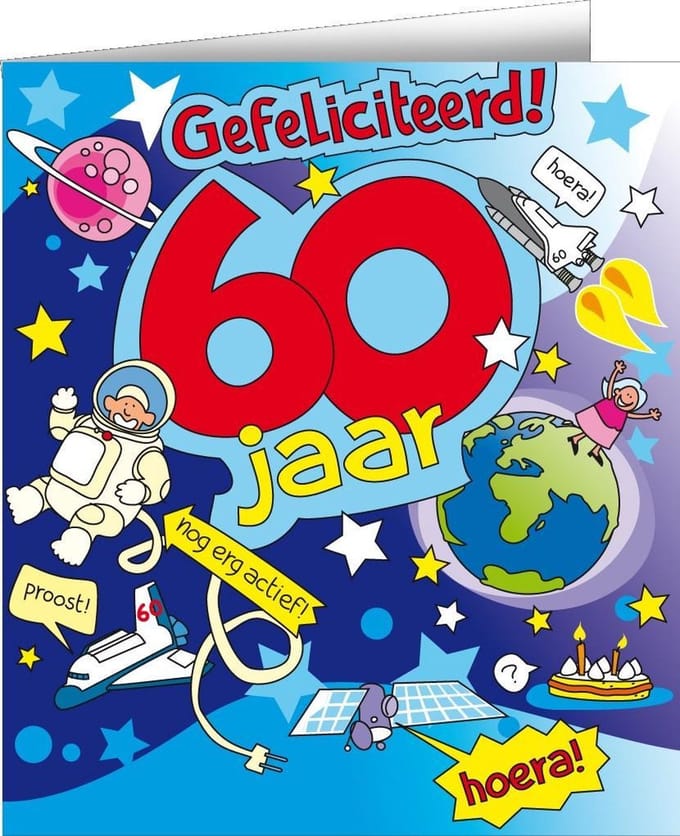 Wenskaarten - 60jr cartoon