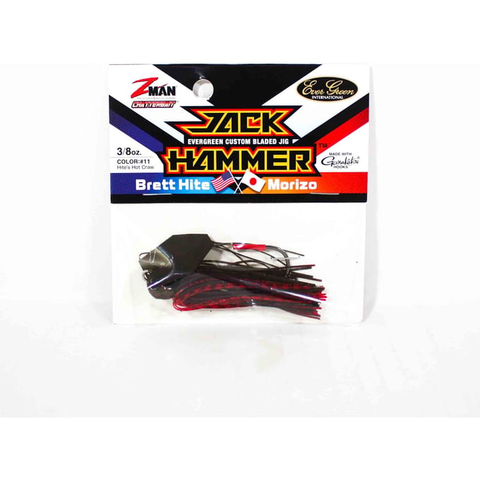 Zman Chatterbait Jackhammer Sinking Lure 3/8 Oz Hite's Hot Craw (4346)
