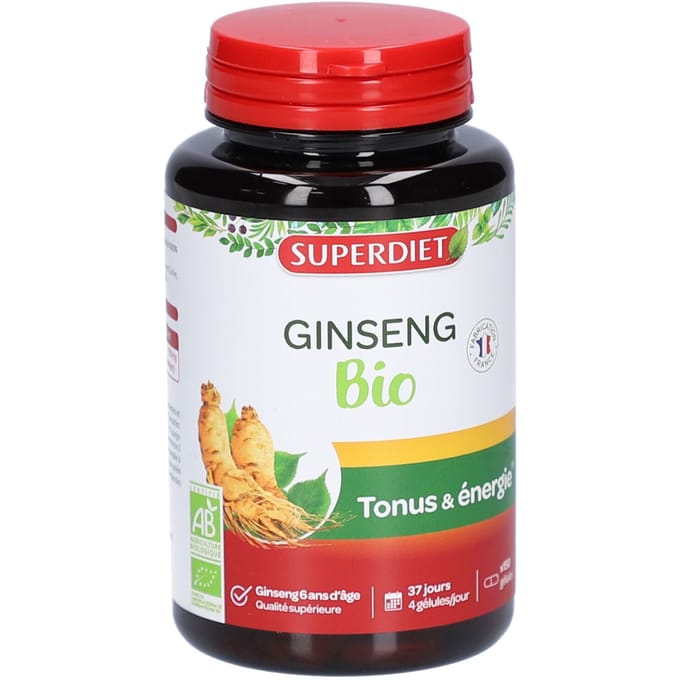 Superdiet Ginseng Panax CA Meyer Bio 150 Capsules