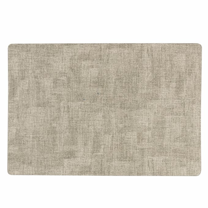 Villa d'Este Home Tivoli 1996 Set van 6 placemats 45 x 30 cm, PVC, Soft Touch, grijs