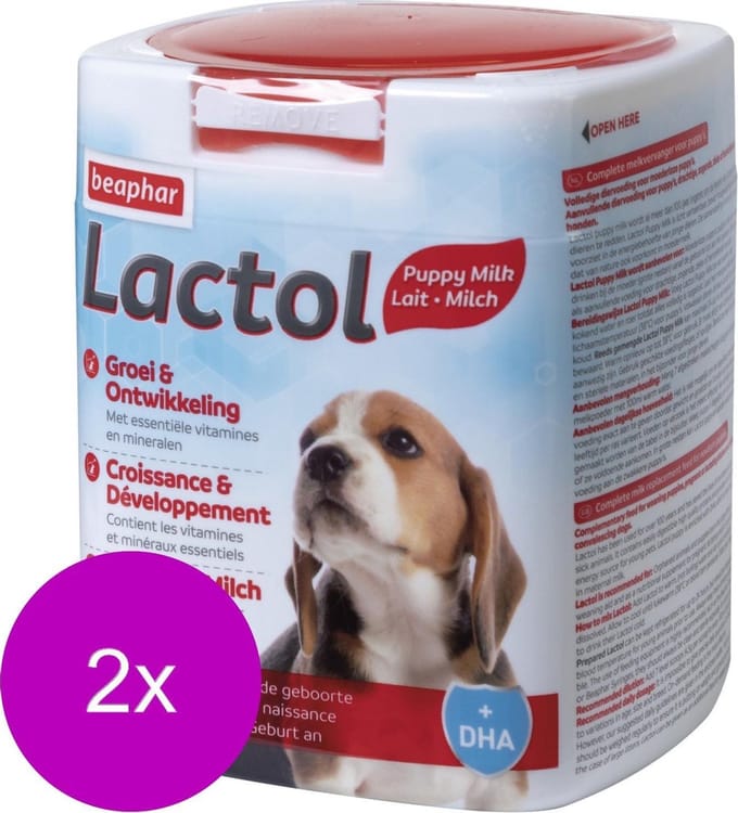 Beaphar Puppy Lactol - Melkvervanging - 2 x 500 g