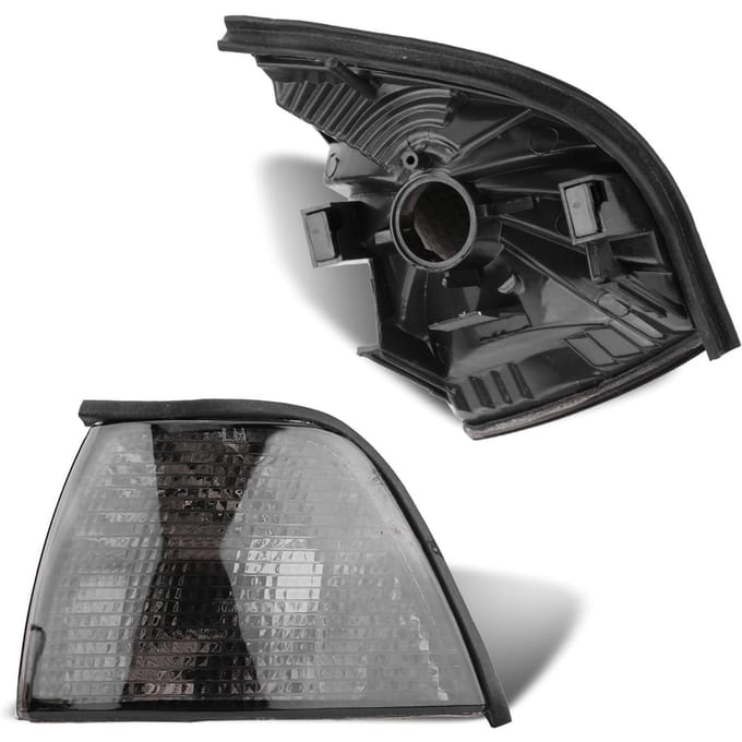 Paire de Cache de Clignotant d'Angle pour Série 3 318i 325i E36 Berline 4 Portes & Break 92 98 black