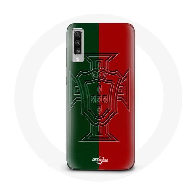 Coque Maniacase pour Samsung Galaxy A70 portugal logo vert et rouge