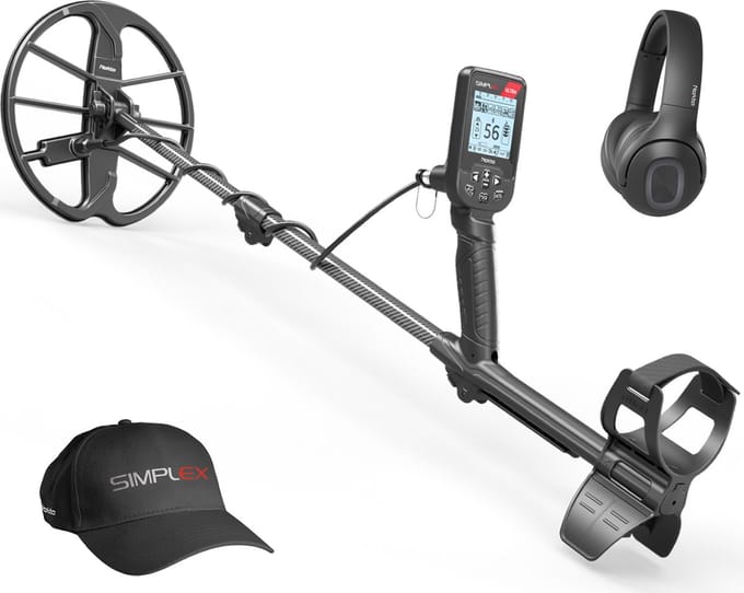 Nokta Simplex Ultra Metaaldetector met Bluetooth hoofdtelefoon