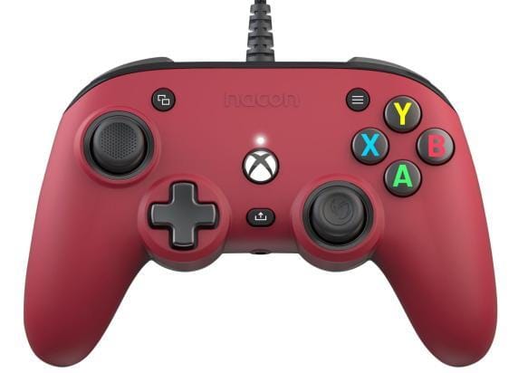 Microsoft Xbox Series X XBOX Series X Nacon Wired Pro Compact Controller Rood
