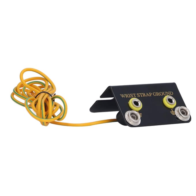 5 Stuks Polsband Aardingsbus Connector ESD Aardingssysteem L-vormig Antistatisch black