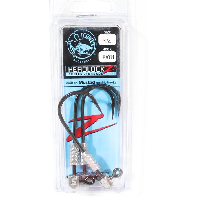 Tackle Tactics TT Headlockz HD Tête plombée 1/4 oz 8/0 3/paquet (3450)