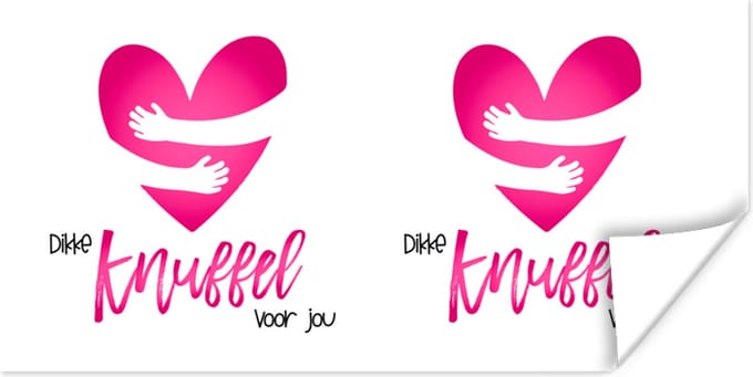 Poster Beterschap - Quote - Knuffels - 40x20 cm