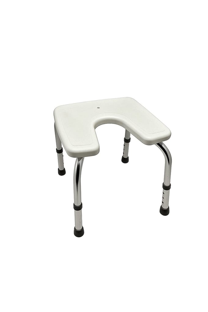 Sundo Douchekruk met - Hygiëne-uitsparing - Wit/Silber